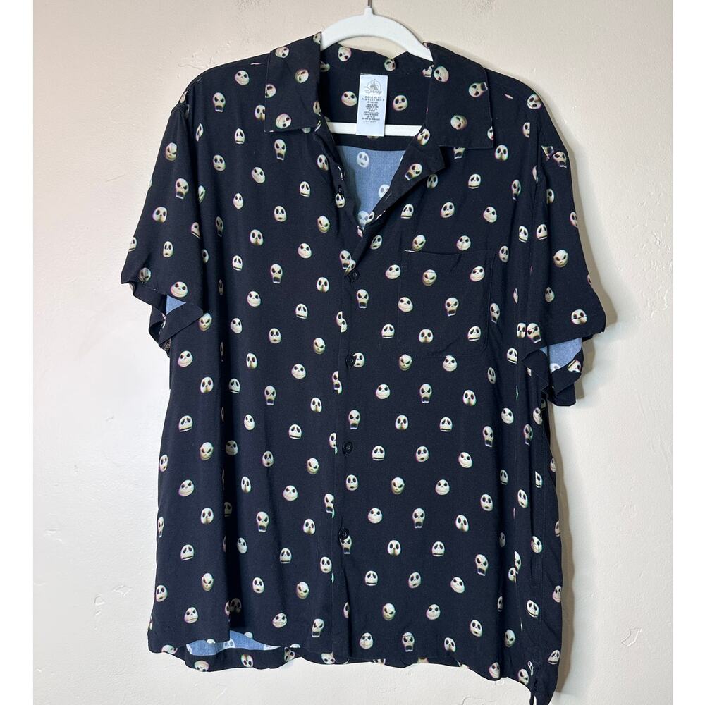 Men's DISNEY The Nightmare Before Christmas button-down shirt LARGE